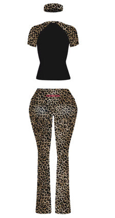 Leopard Luxe 3 piece flare pants Set