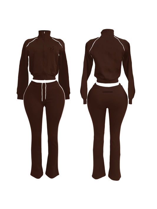 Cozy luxe jumpsuit brown