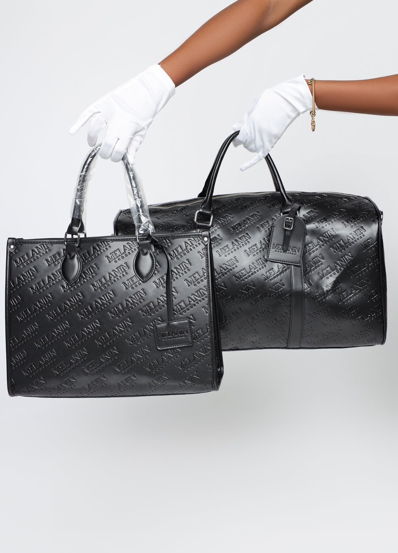 Melanin Embossed travel Bag (in stock)