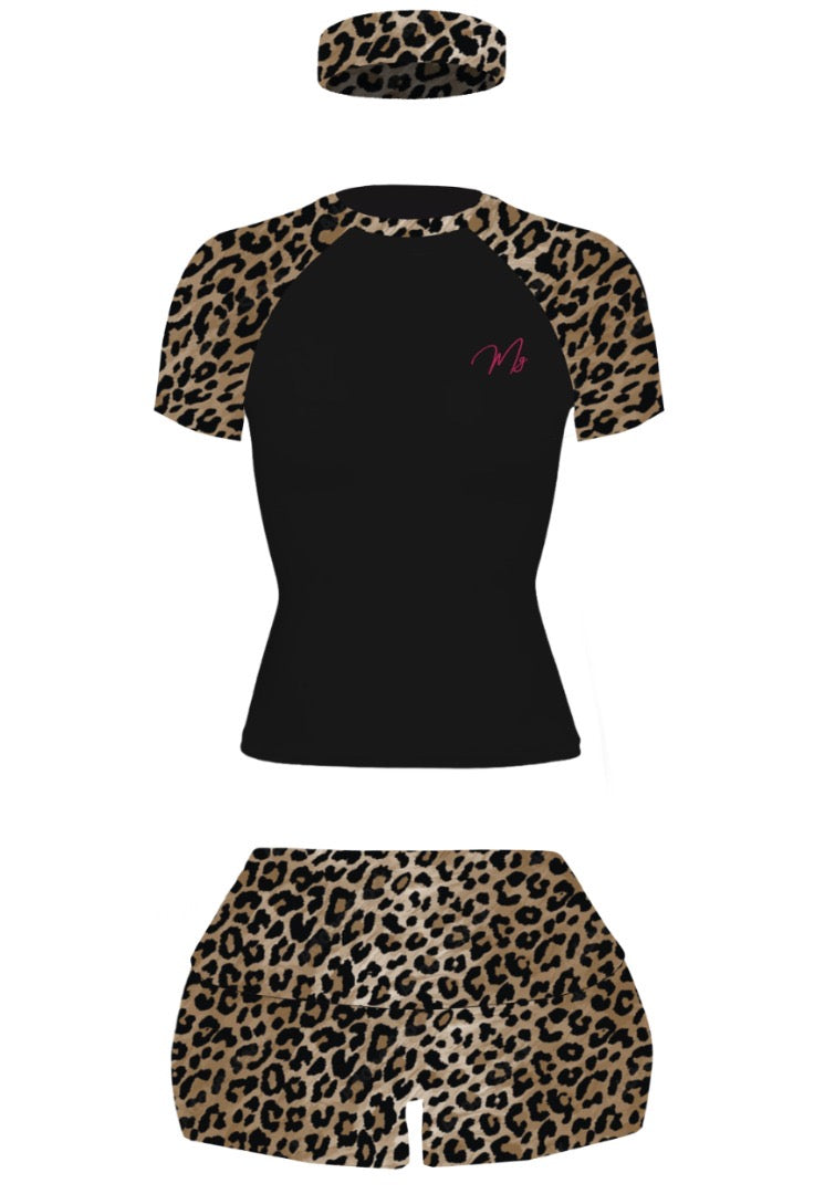 Leopard Luxe 3 piece Shorts Set