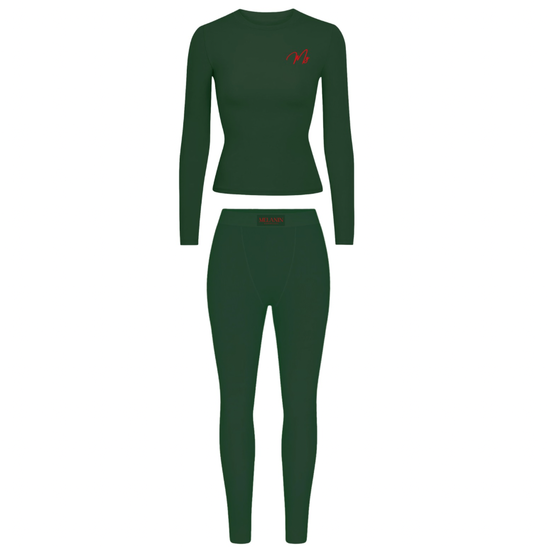 Naughty green grinch long sleeve set