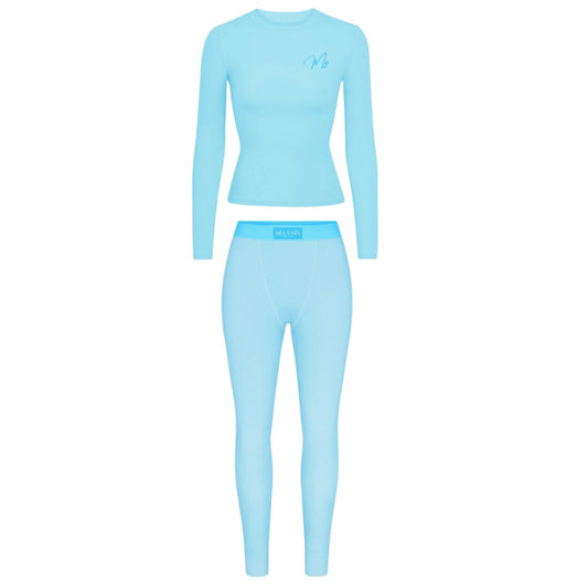 Baby blue long sleeve set