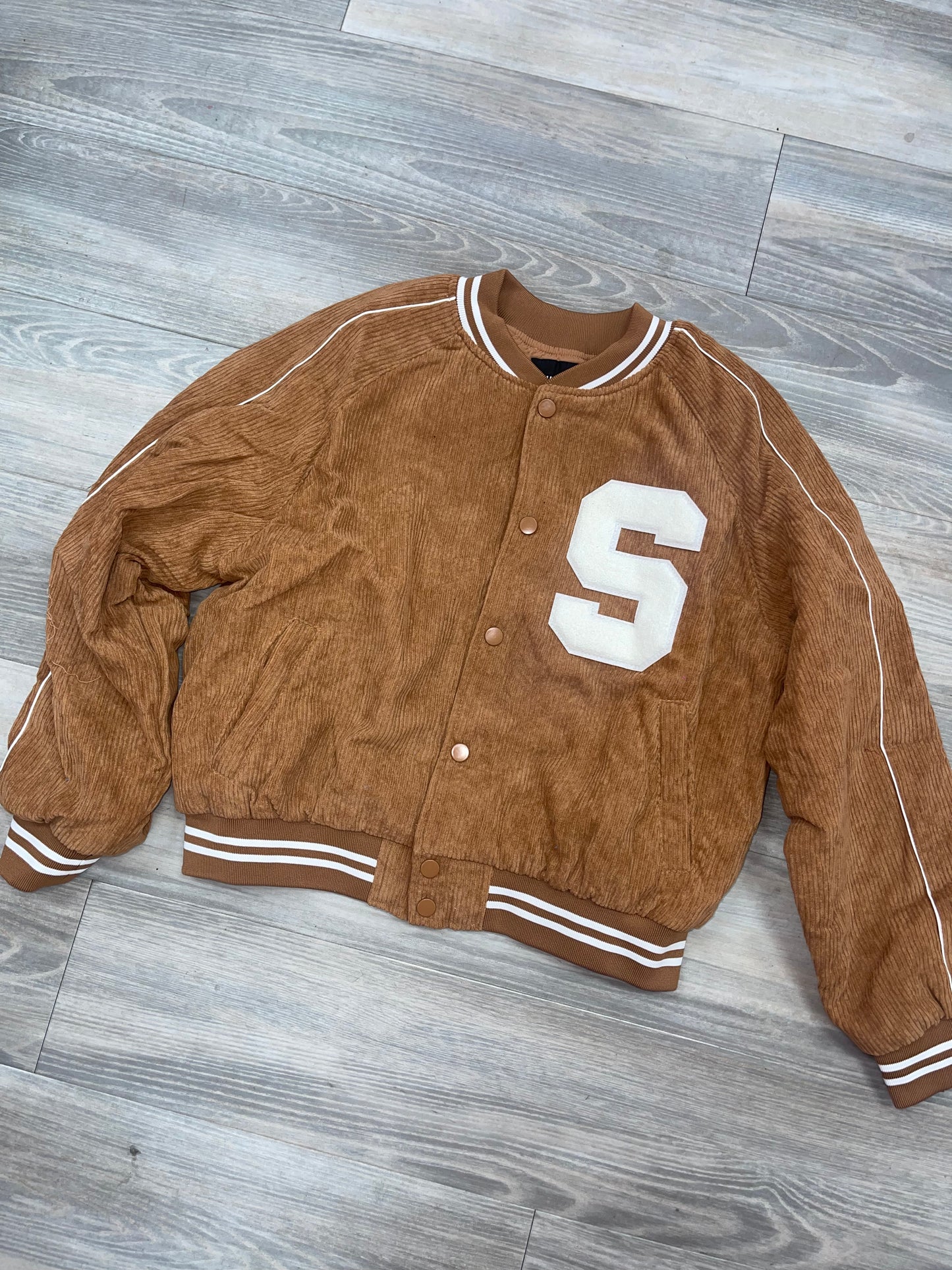 Camel Letter “S” Jacket