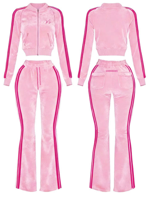 Pink velvet love set