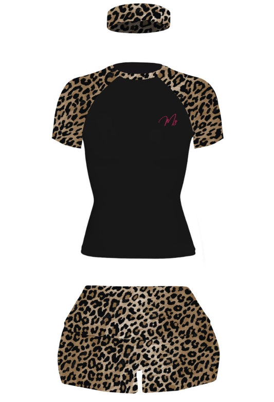 Leopard Luxe 3 piece Shorts Set