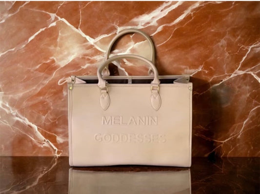 Nude melanin tote