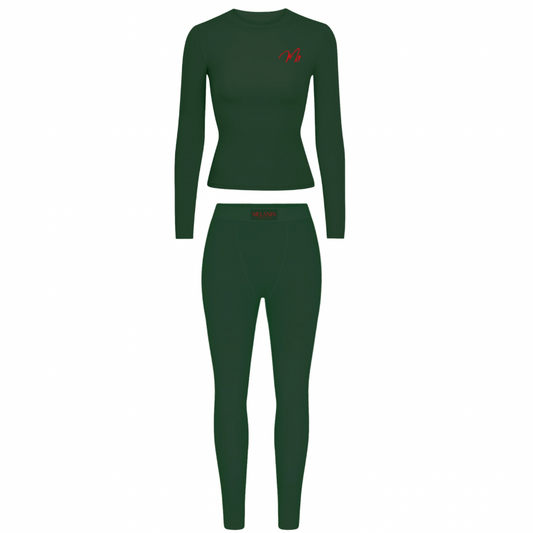 Naughty green grinch long sleeve set